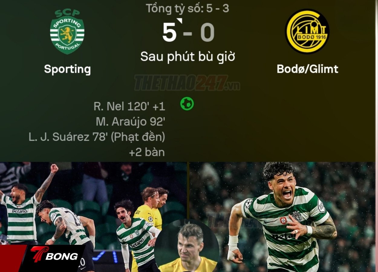 Diễn biến cơn mưa bàn thắng tại Jose Alvalade